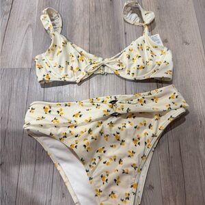 Abercrombie & Fitch Cream Bikini Bottom